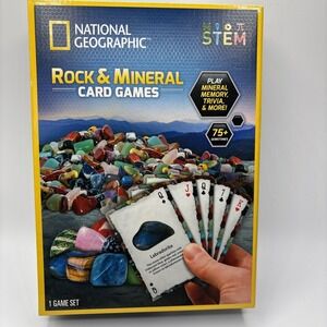 National Geographic - STEM - Rocks & Minerals Card Games , Pre- Owned